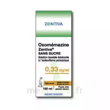 Oxomemazine Zentiva Lab 0,33 Mg/ml Sans Sucre, Solution Buvable édulcorée à L'acésulfame Potassique à Bordeaux