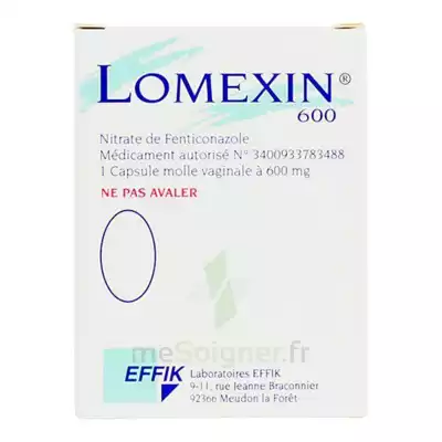 Lomexin 600 Mg Caps Molle Vaginale Plq/1 à Bordeaux